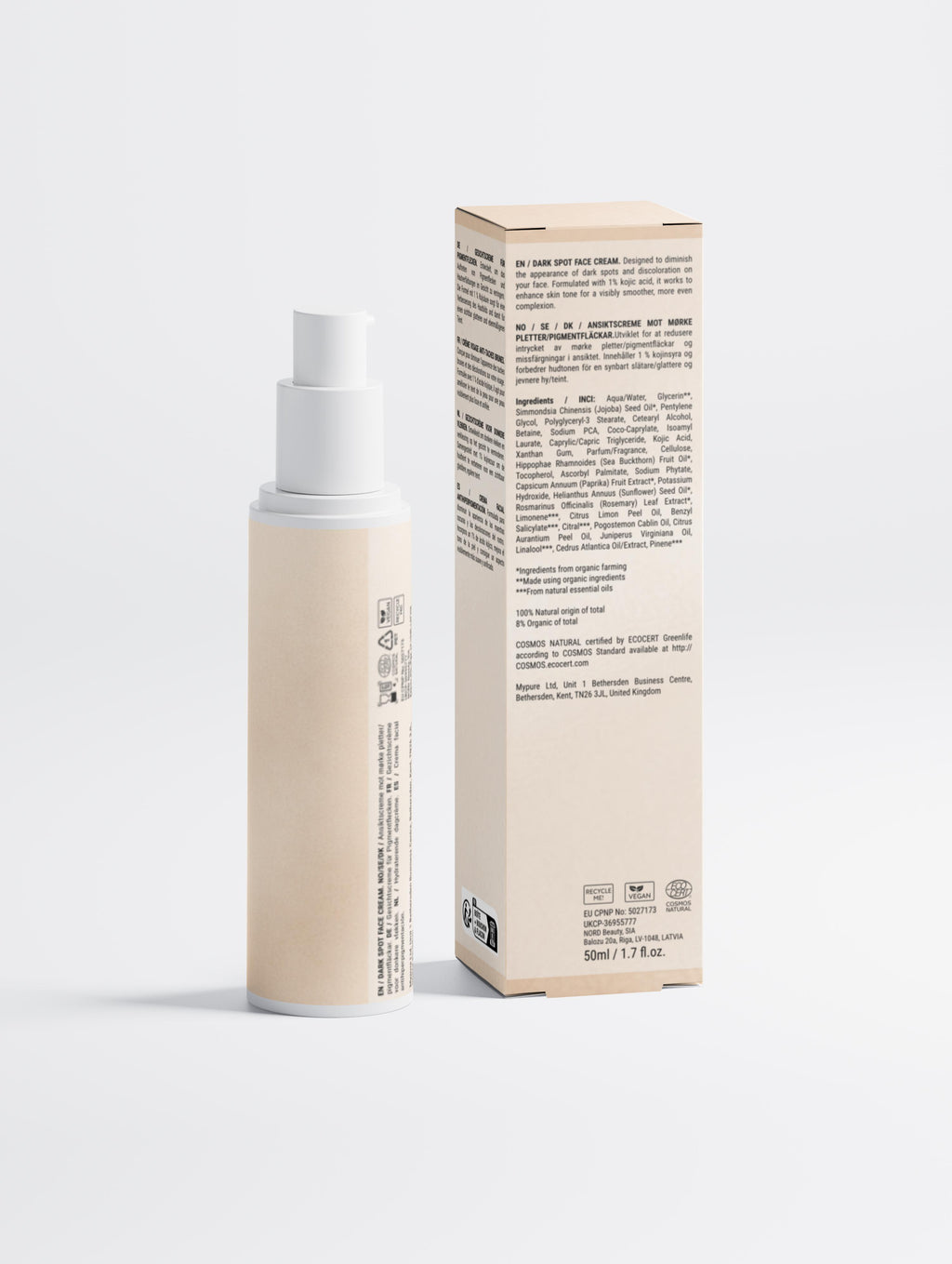 Dark Spot Face Cream with Kojic Acid